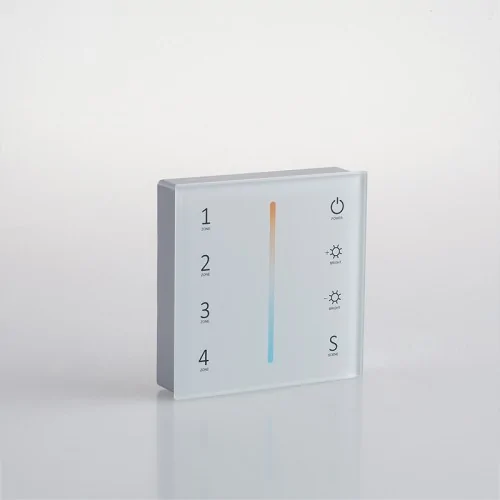 Wallpad LED senza fili CCT RF 2.4G a batterie 86x86mm per impianti esistenti Wallpad LED senza fili CCT RF 2.4G a batterie 86x86mm per impianti esistenti