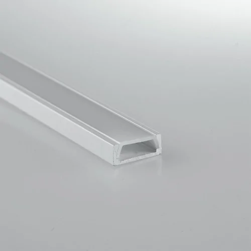 Profilo LED alluminio slim Milano bianco 2 metri cover opale tappi staffette inclusi Profilo LED alluminio slim Milano bianco 2 metri cover opale tappi staffette inclusi