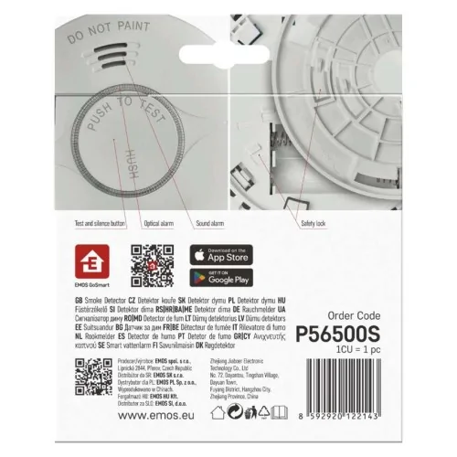 Rilevatore di Fumo Smart TSS380C-HW...