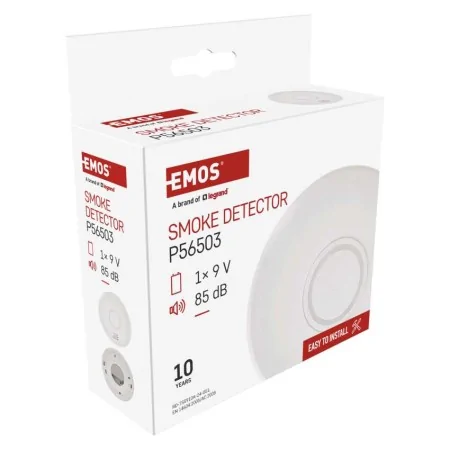 Rilevatore di Fumo TSS910A Certificato CPR EN 14604 Allarme 85dB 10 Anni | EMOS P56503