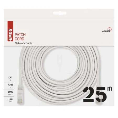 Cavo di Rete Patch CAT5e UTP 25 Metri RJ45 LAN Ethernet Gigabit | EMOS S9130