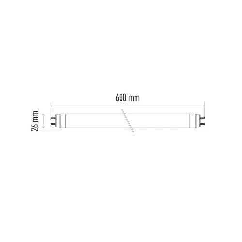 Tubo LED T8 60cm 9W 1000lm Luce... Tubo LED T8 60cm 9W 1000lm Luce...