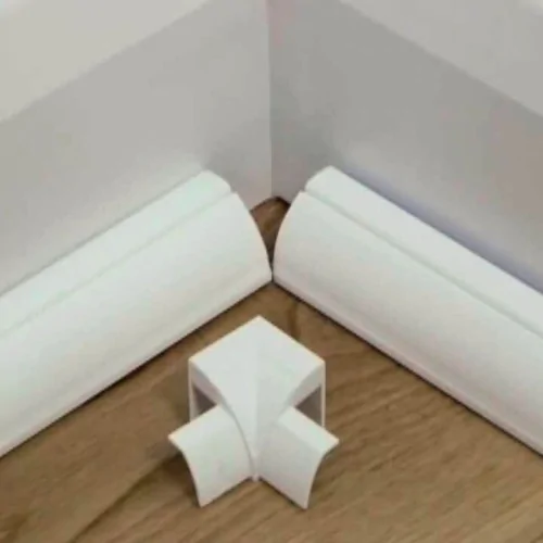 Angolo L canalina angolare 23x23mm bianco curva 90 gradi raccordo ELMARK