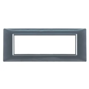 Placca compatibile Vimar grigio urban 7 moduli serie VP42 ECOVA 27330