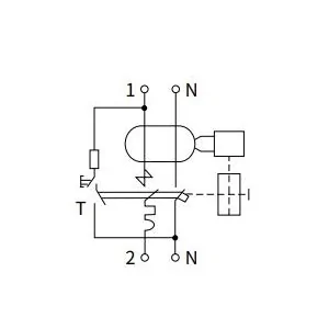 Interruttore magnetotermico differenziale 6A 30mA (0,03A) tipo A curva C RCBO salvavita ELMARK 40006A 2