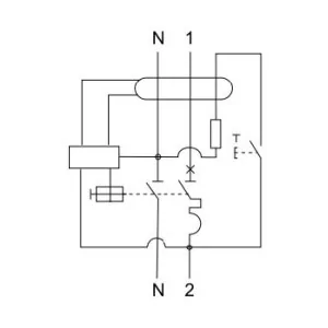Interruttore magnetotermico differenziale 32A 30mA tipo A curva C RCBO 1 modulo salvavita compatto ELMARK 40505A 2