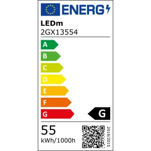 Lampadina 2GX13 55W 4000K bianco neutro circolina T5 ricambio plafoniera 300mm 2