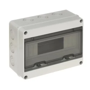 Centralino stagno IP65 12 moduli da parete Marlanvil 92.12 portello fumè binario DIN