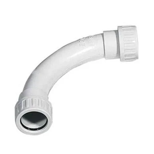 Curva stagno 16mm IP65 90° Marlanvil 1.2216 raccordo tubo rigido grigio