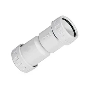 Manicotto stagno 32mm IP65 Marlanvil 1.3032 giunzione tubo rigido grigio