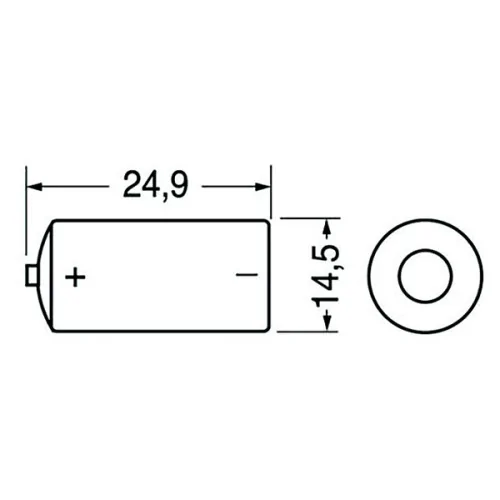 Batteria LS14250 3.6V Litio 1/2 AA...