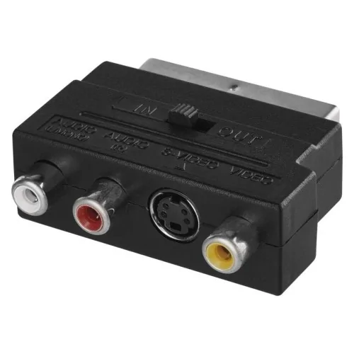 Adattatore SCART a 3 RCA + S-Video...