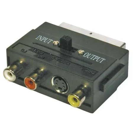Adattatore SCART a 3 RCA + S-Video Bidirezionale IN/OUT 21 Poli | LIFE 38.002919E