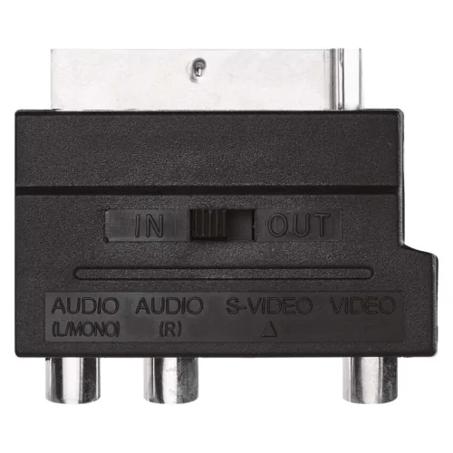 Adattatore SCART a 3 RCA + S-Video...