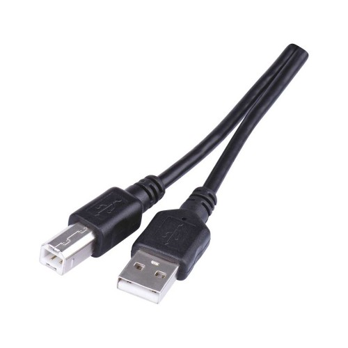 Cavo USB 2.0 A/M - B/M 2mt Nero EMOS SB7202 - Connessione Alta Qualità  | EMOS SB720