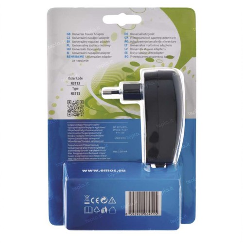 Alimentatore Universale EMOS 3-12V... Alimentatore Universale EMOS 3-12V...
