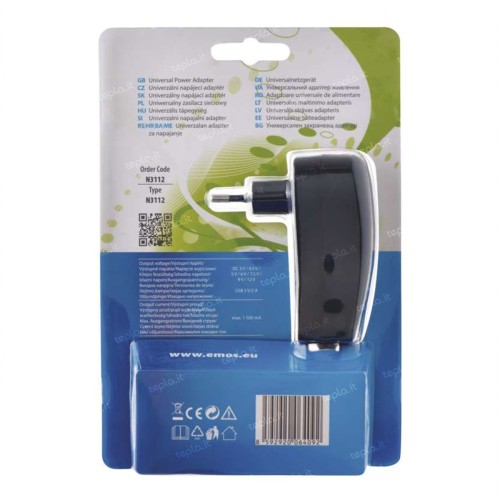 Alimentatore Universale EMOS 3-12V...