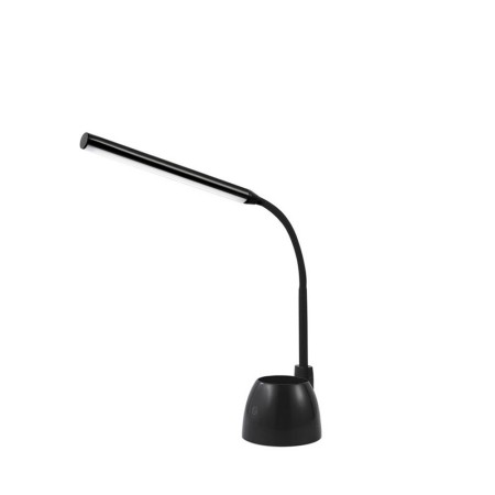 Lampada da Tavolo LED Nera 6W 4000K - Dimmerabile, con Portapenne