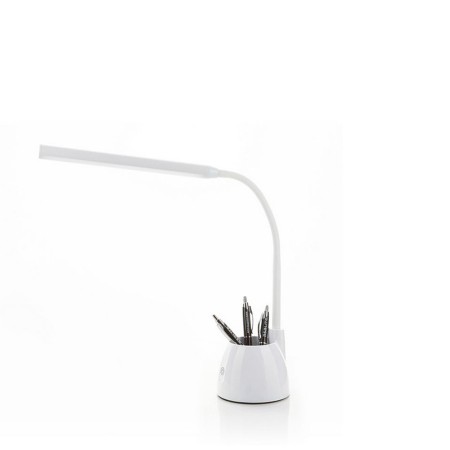 Lampada da Tavolo LED Nera 6W 4000K - Dimmerabile, con Portapenne