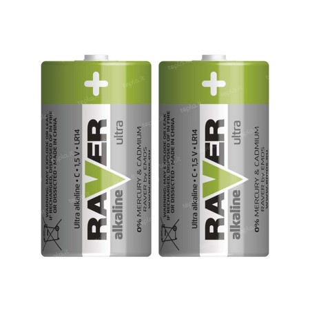 BATTERIA MEZZA TORCIA ALCALINA 2PZ LR14 C RAVER - EMOS B7931