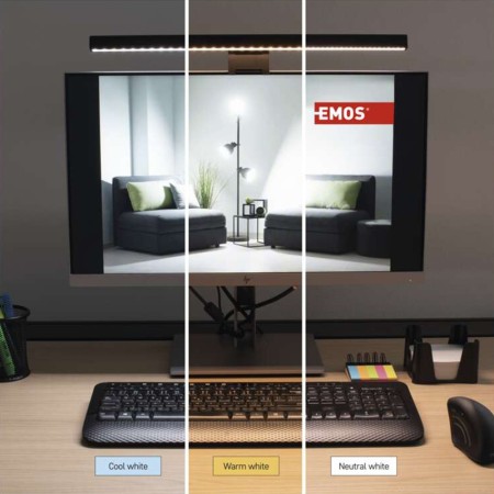 Lampada da monitor LED dimmerabile: L'illuminazione perfetta per il tuo spazio di lavoro! AVA EMOS Z7617
