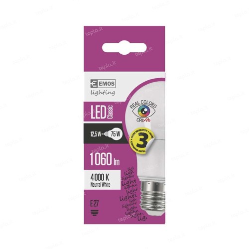 LAMPADINA LED E27 12,5W 4100K GOCCIA... LAMPADINA LED E27 12,5W 4100K GOCCIA...