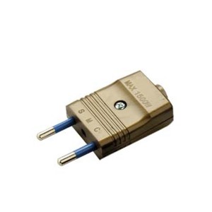Spina Oro 10A 2 Poli: perfetta per cablaggi di lampade da tavolo e terra, made in Italy.