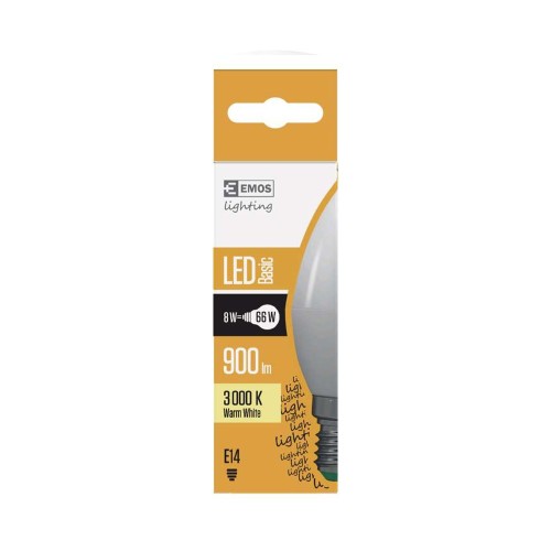 LAMPADINA LED OLIVA 8W (66W) E14...