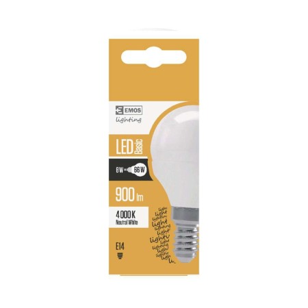 LAMPADINA LED SFERA 8W (66W) E14 900LM 4000K EMOS ZL3912
