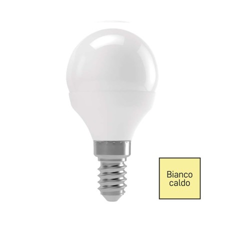 LAMPADINA LED SFERA 6W E14 3000K 500LM EMOS ZL3904