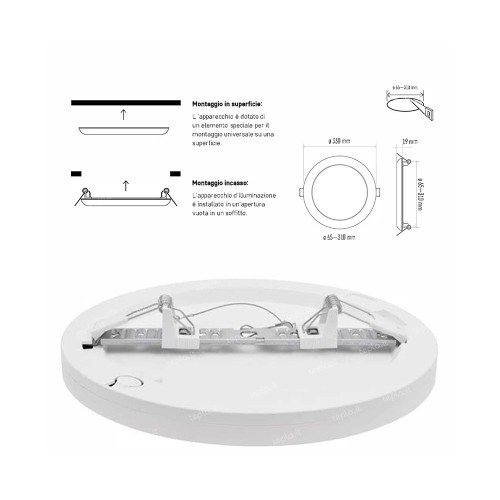 PANNELLO LED 30W CCT 5IN1 19X330MM... PANNELLO LED 30W CCT 5IN1 19X330MM...