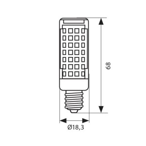 TUBOLARE LED E14 5W 6400K... 2