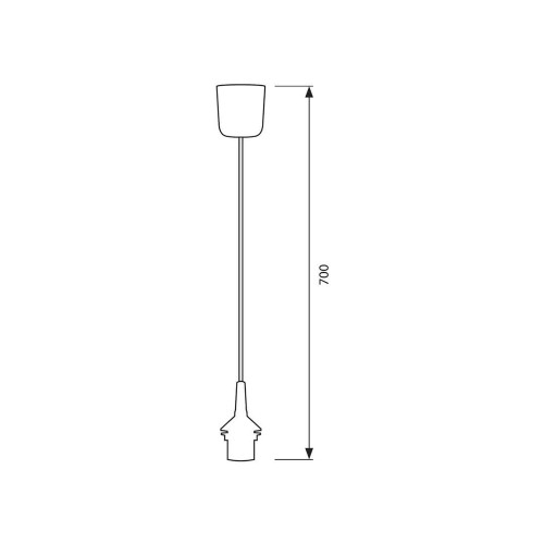 PENDEL BIANCO 700MM VIVALUX 31101 PENDEL BIANCO 700MM VIVALUX 31101