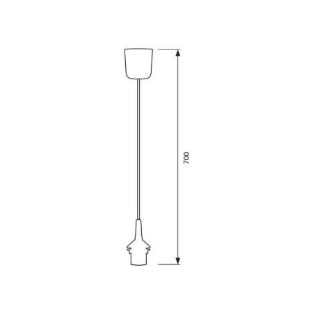 PENDEL BIANCO 700MM VIVALUX 31101