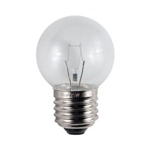Lampadina per forno sfera E27 25W, 300°, alta temperatura