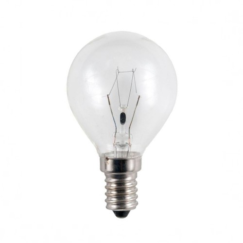 Lampadina per forno sfera E14 'PIZZA' 500° 40W, 45x70mm, alta temperatura.