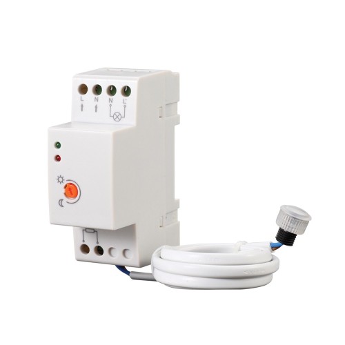 CREPUSCOLARE C/SENSORE BARRA DIN 20A IP64