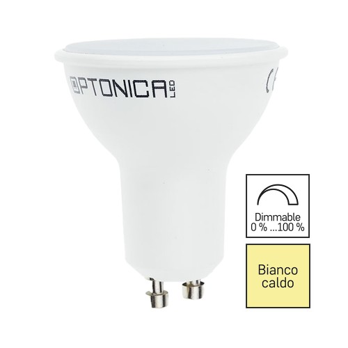 LAMPADINA LED GU10 7W 500LM 2700K 110° DIMMERABILE OPTONICA 1946