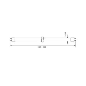 TUBO FLUORESCENTE T8 18W... 2
