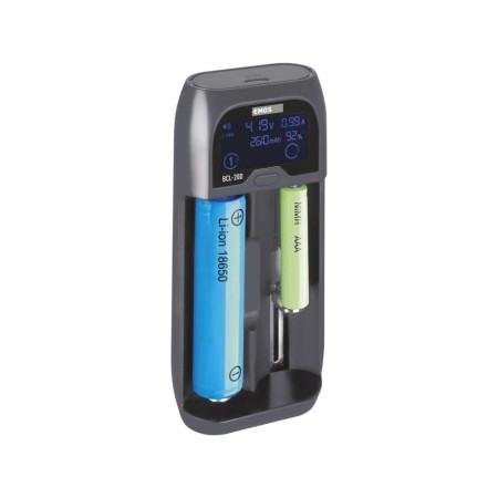 CARICABATTERIE SMART PER BATTERIE AL LITIO NiMH EMOS N9221