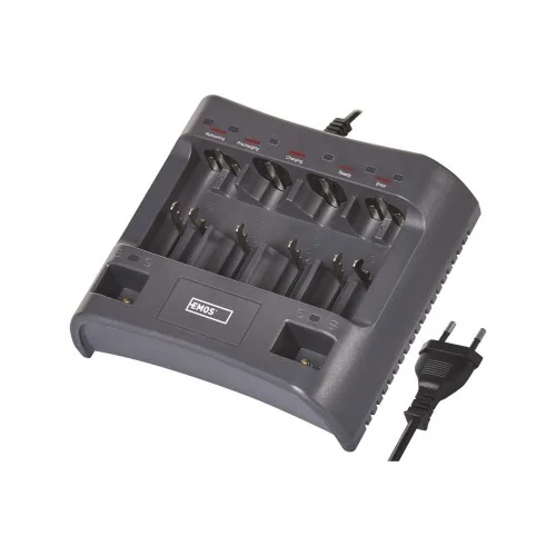 Caricabatterie pile ricaricabili NiMH EMOS N9169 6 slot AA AAA C D 9V