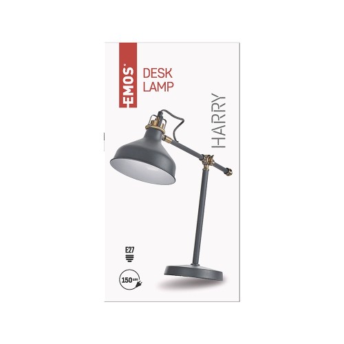 Lampada da Tavolo HARRY EMOS Grigio... Lampada da Tavolo HARRY EMOS Grigio...