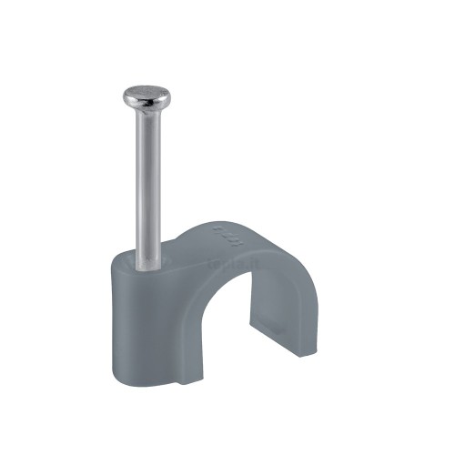 GRAFFETTE FISSACAVO CON CHIODO MISURA 19/20 GRIGIO CONF 100PZ