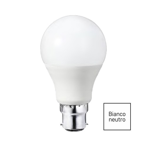 LAMPADINA LED GOCCIA B22 9W 820LM 4500K OPTONICA 1919