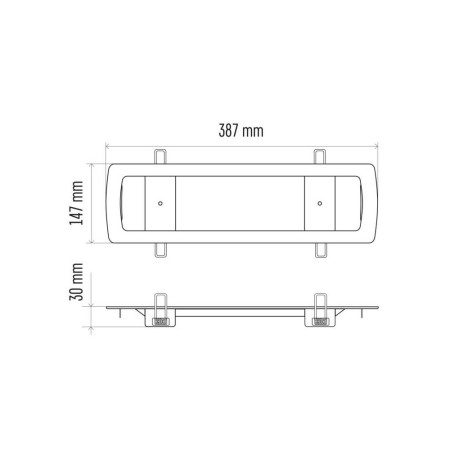 Telaio per Installazione Incasso per Lampada Nessi ZN110 | Emos ZN1111