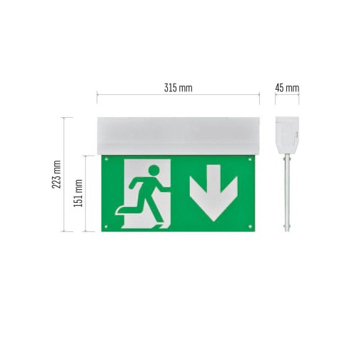 Lampada di Emergenza LED a Bandiera:... Lampada di Emergenza LED a Bandiera:...