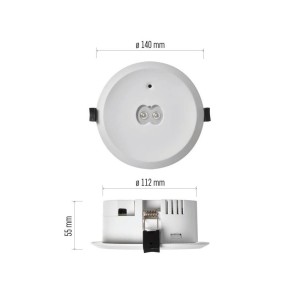 Lampada di Emergenza LED ORSU per Incasso Controsoffitti - Emos ZN1310 2