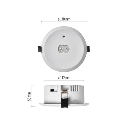Lampada di Emergenza LED ORSU per Incasso Controsoffitti: Sicurezza e Design | Emos ZN1310