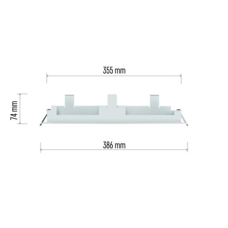 Telaio per Lampada Emergenza ZN1210: Installazione Ad Incasso Elegante | Emos ZN1211