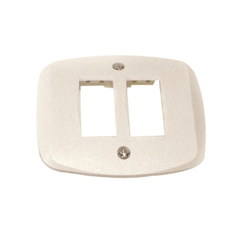 Placca 2 post1 autoportante per scatola tonda compatibile Magic FG11182